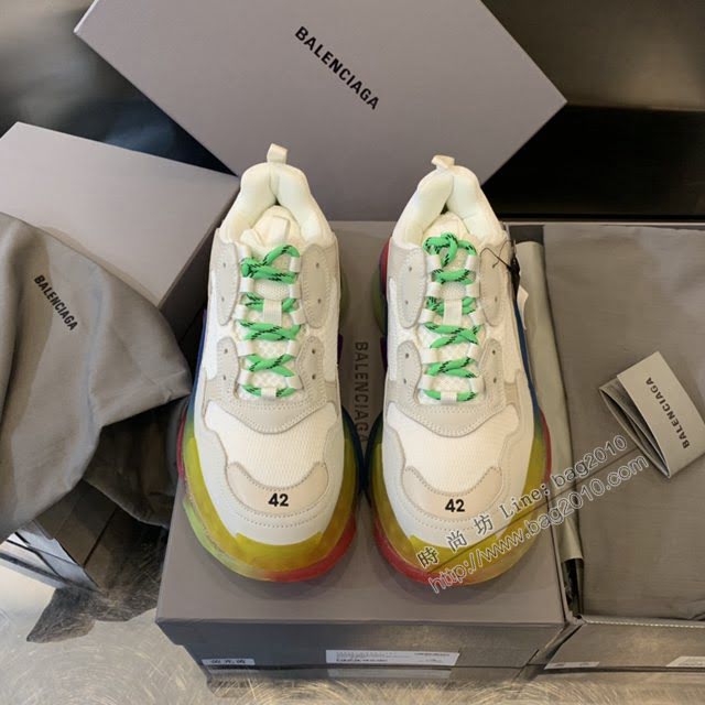 Balenciaga經典款男女鞋 巴黎世家頂級版本Triples氣墊水晶老爹鞋 Balenciaga情侶款老爹鞋  hdbl1162